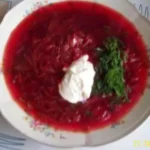 Постный борщ