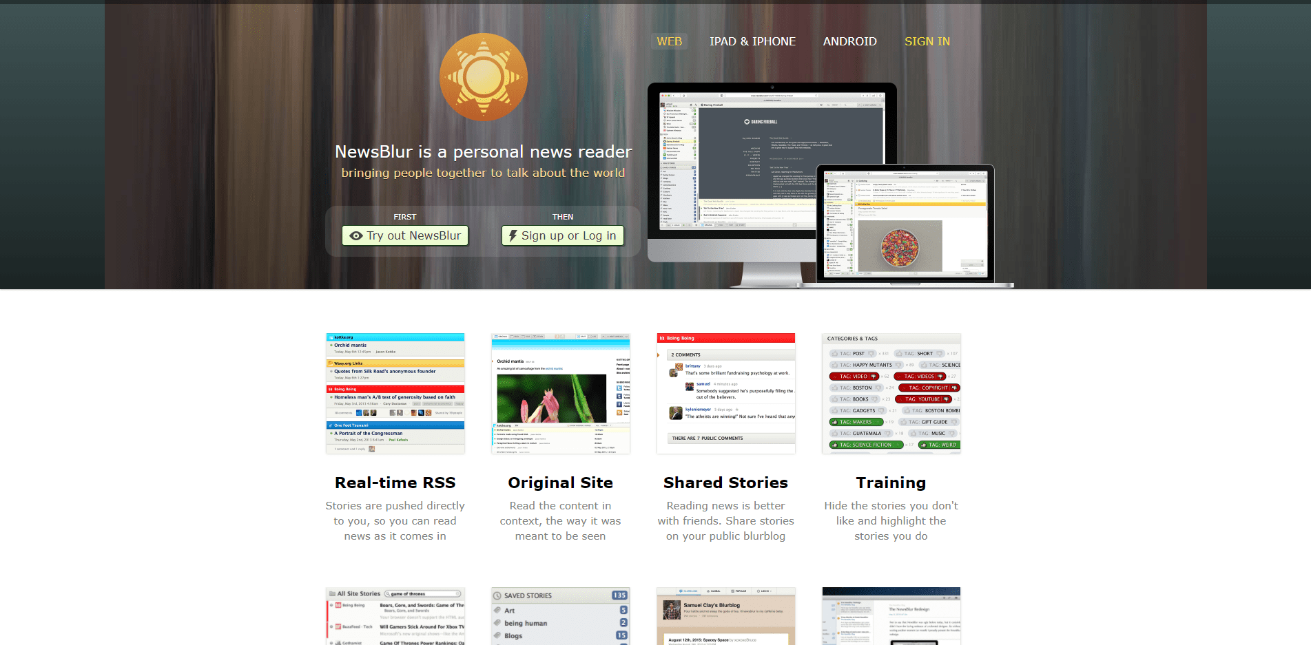 NewsBlur сервис для чтения RSS-ленты